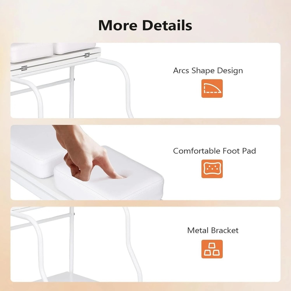 Portable Salon Nail Esthetician Rolling Cart Pedicure Cart Foot Bath Trolley Professional Spa Cart 3