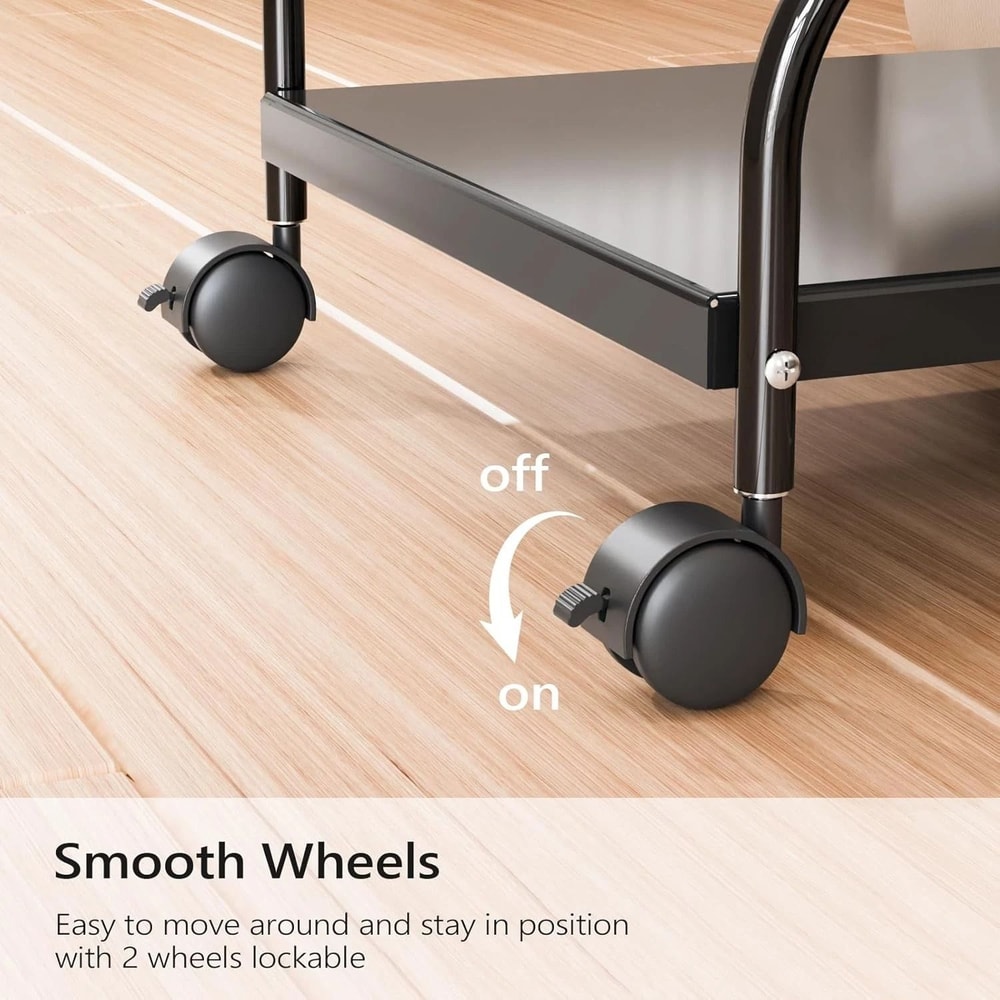 Portable Salon Nail Esthetician Rolling Cart Pedicure Cart Foot Bath Trolley Professional Spa Cart 4