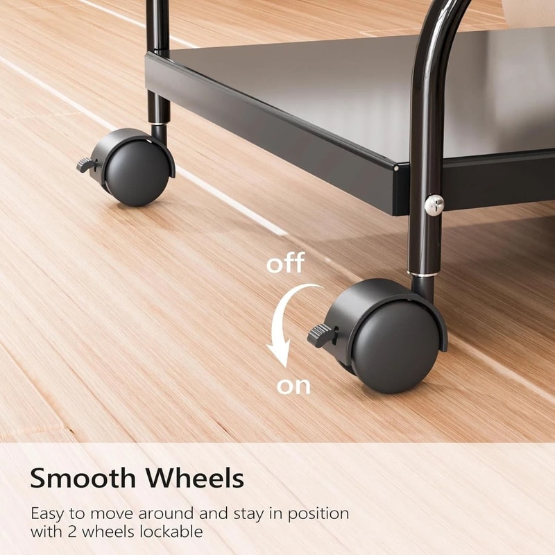 Portable Salon Nail Esthetician Rolling Cart Pedicure Cart Foot Bath Trolley Professional Spa Cart 4