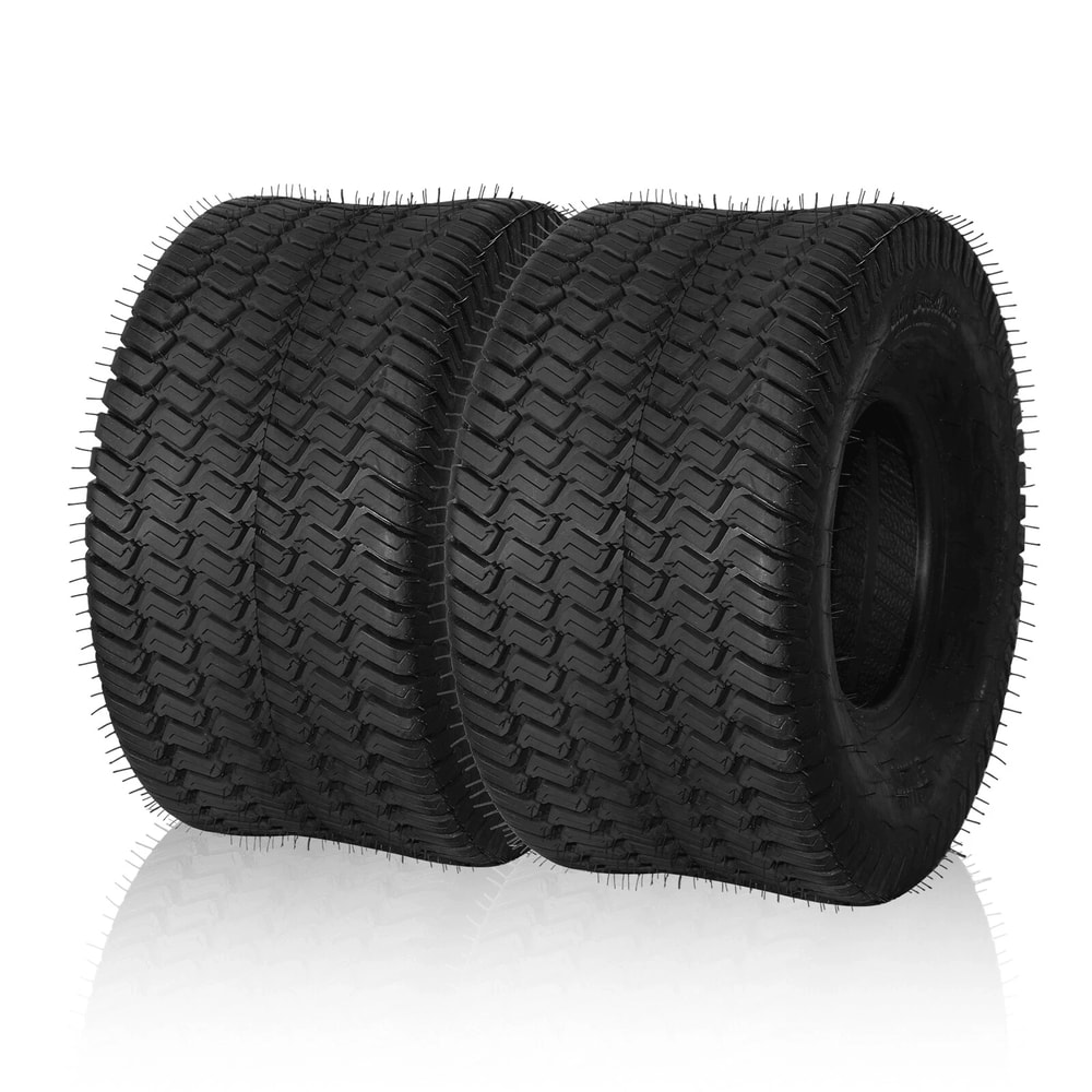Lawn Mower Tractor Cart Turf Tires 4 Ply Rated Durable Garden Tire Set 5
