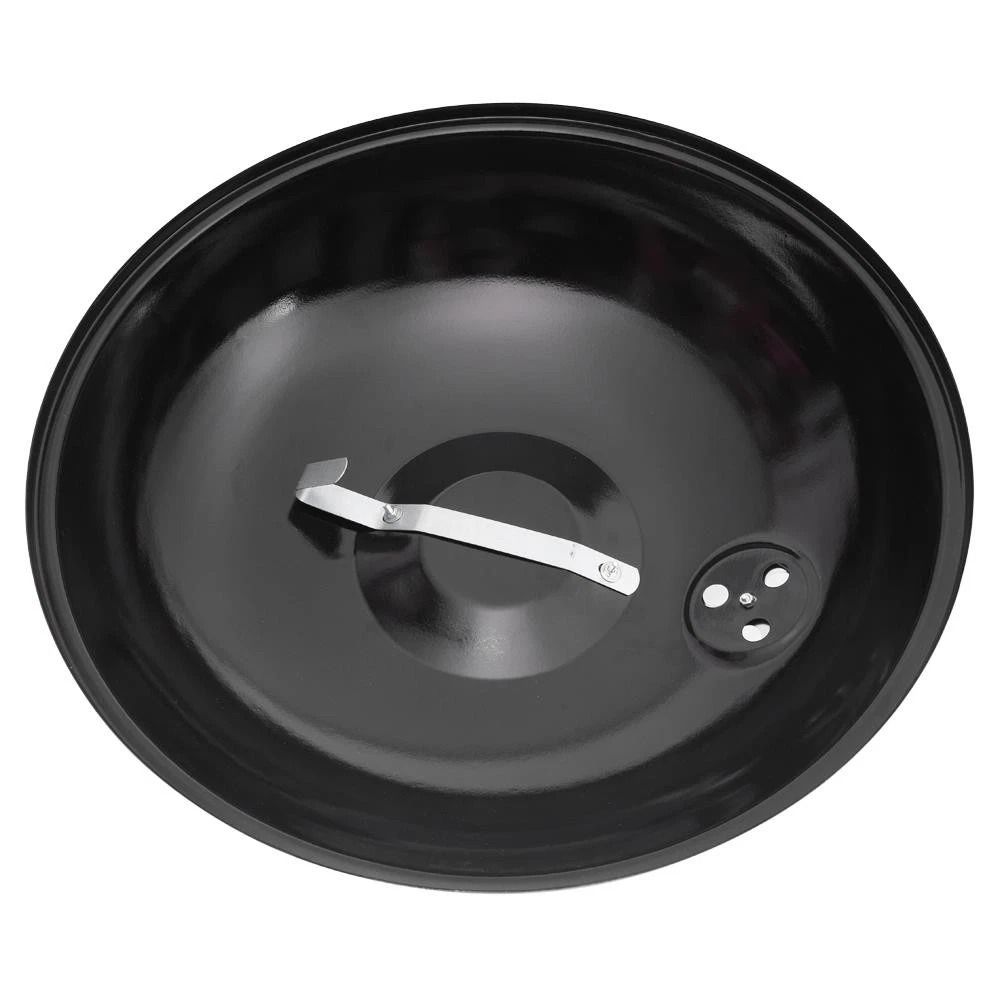 Galvanized Steel Charcoal Grill Apple Shaped Premium Grill High Quality Black Patio Cooker 4