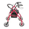 Folding Rolling Walker With Wheels Portable Rollator Walker With Seat Adjustable Mobility Support 9