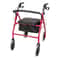 Folding Rolling Walker With Wheels Portable Rollator Walker With Seat Adjustable Mobility Support 6
