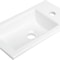 Modern White Ceramic Bathroom Vanity Top Sink With PreDrilled Faucet Hole Durable Vanity Basin 7