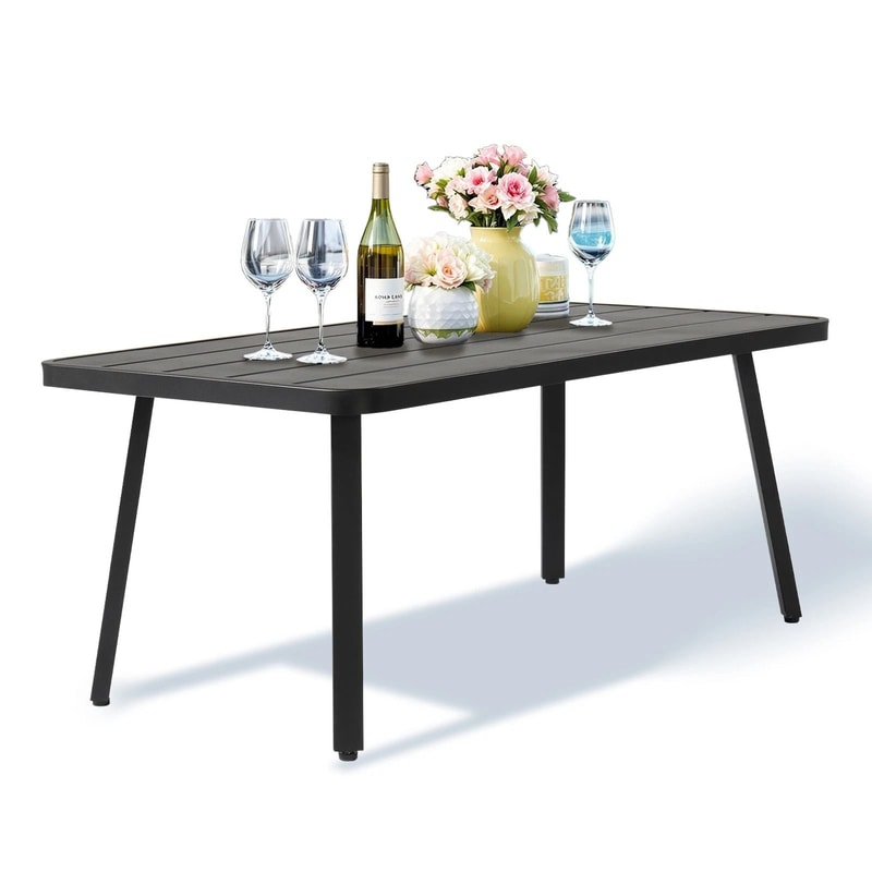 Weather Resistant Steel Patio Side Table For Balcony Porch Outdoor Side Table Weather Resistant Ste 7