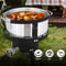 Fryer Pot Outdoor Propane Deep Fryer Aluminum Pot With Strainer Basket For Crispy Meals 3
