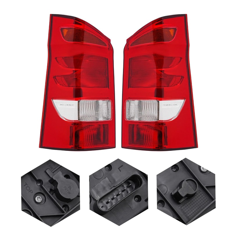 Mercedes Benz Tail Light Lamp Pair Right And Left Rear Car Lights 9