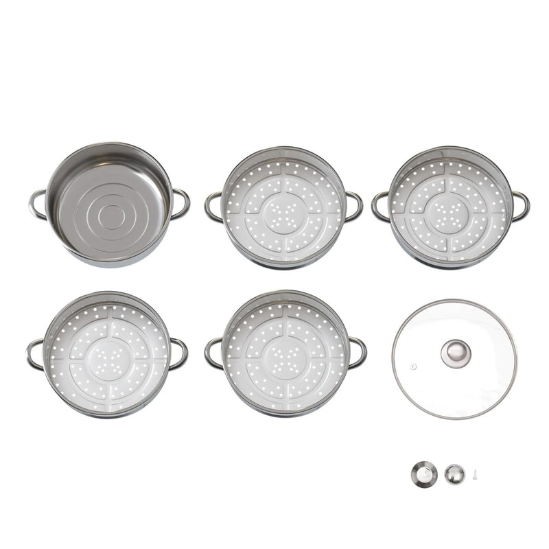 Versatile 5Tier Stainless Steel Steamer For Home Commercial Cooking 2