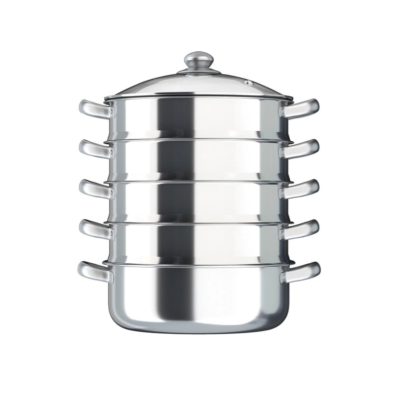 Versatile 5Tier Stainless Steel Steamer For Home Commercial Cooking 6