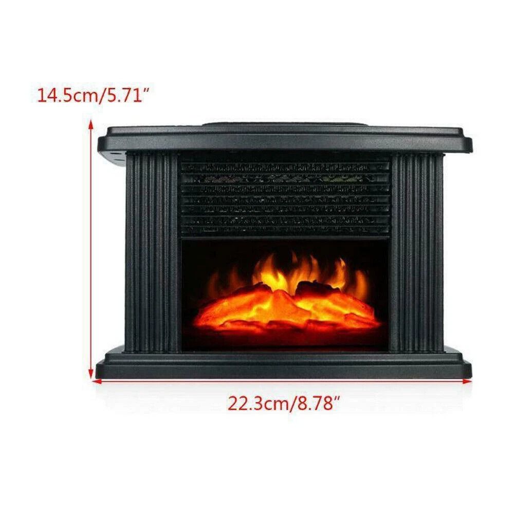 3D Flame Log Burner Electric Fireplace Standing Space Heater Stove For Home Heating 3