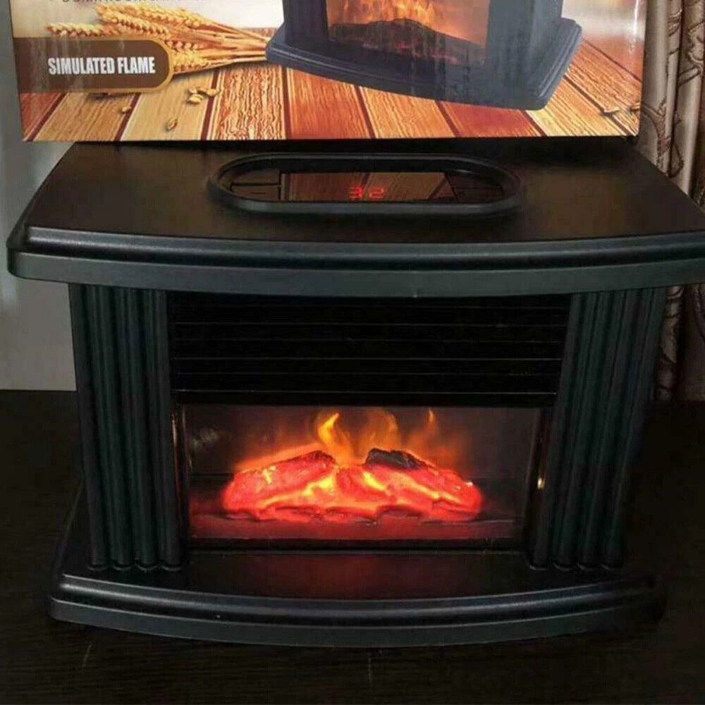 3D Flame Log Burner Electric Fireplace Standing Space Heater Stove For Home Heating 9