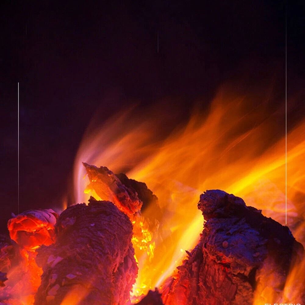 3D Flame Log Burner Electric Fireplace Standing Space Heater Stove For Home Heating 6