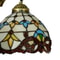 Tiffany Mermaid Vanity Fixture 2 Light Wall Sconce Stained Glass 4