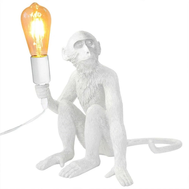 Resin Monkey Lamp Monkey Table Lamp Bedroom Bedside Reading Lamp New 10