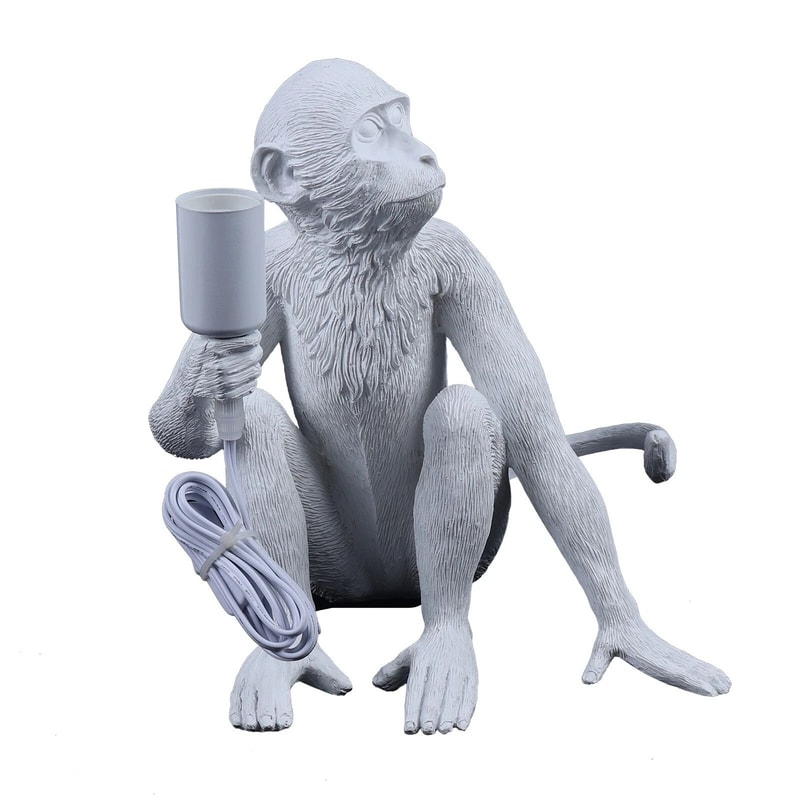 Resin Monkey Lamp Monkey Table Lamp Bedroom Bedside Reading Lamp New 5