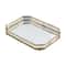 Glass Tray Vintage Octagon Mirror For Vanity Dresser Perfume Cosmetic Holder 10