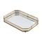 Glass Tray Vintage Octagon Mirror For Vanity Dresser Perfume Cosmetic Holder 10