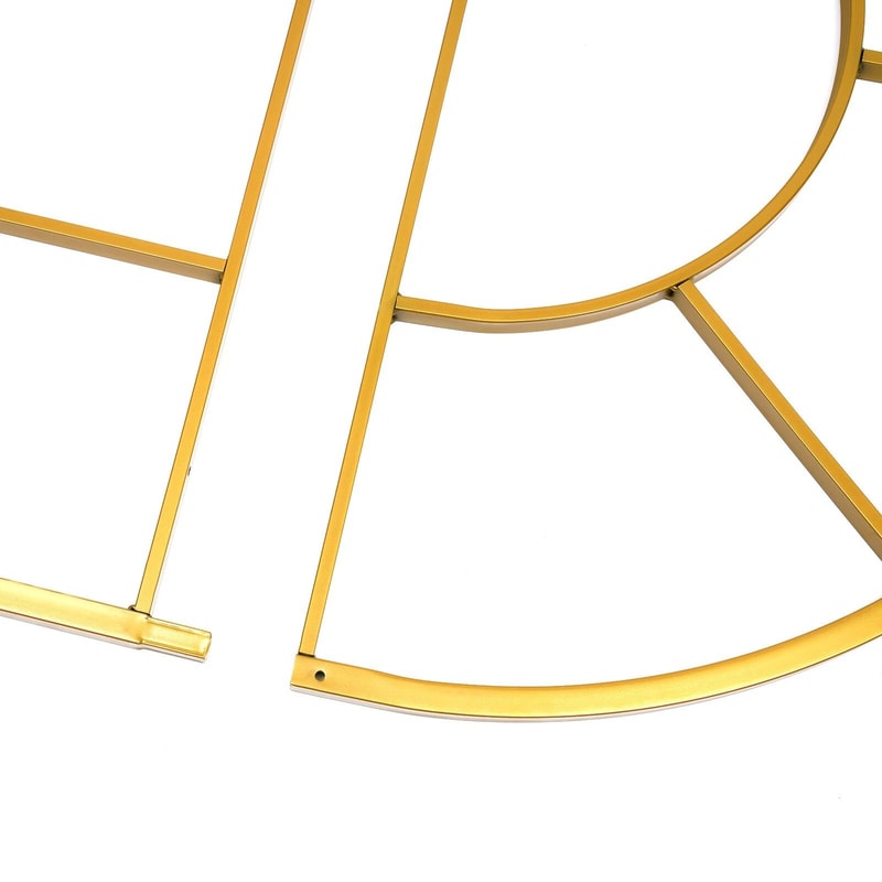 Easy To Assemble Gold Metal Arch Stand For Weddings Parties And Events 9