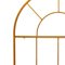 Easy To Assemble Gold Metal Arch Stand For Weddings Parties And Events 3