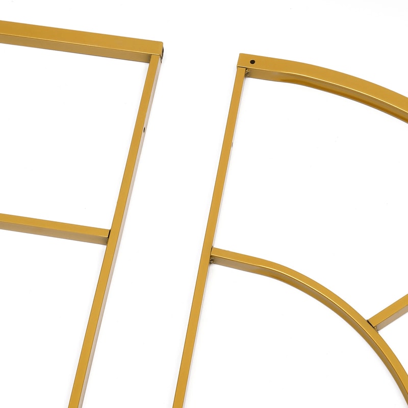 Easy To Assemble Gold Metal Arch Stand For Weddings Parties And Events 5