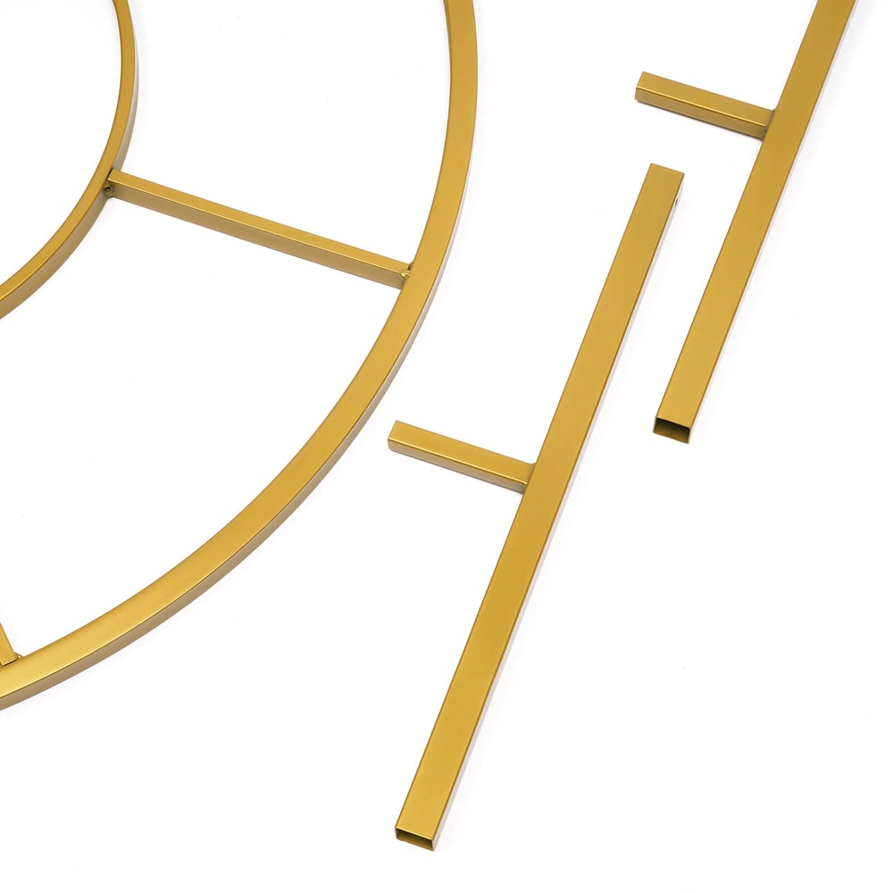 Easy To Assemble Gold Metal Arch Stand For Weddings Parties And Events 6