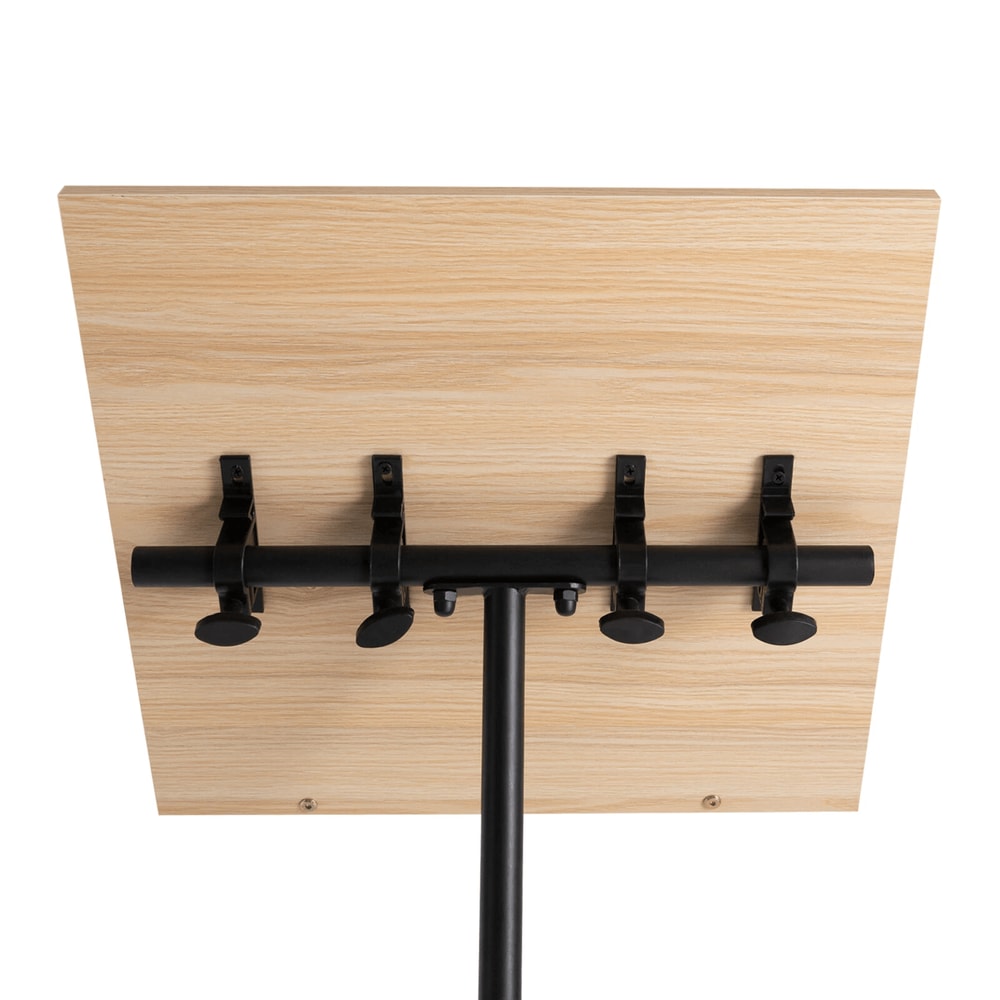 Tilting Brown Podium Stand Lectern Conference Pulpit Tablet Laptop Table 1