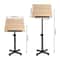 Tilting Brown Podium Stand Lectern Conference Pulpit Tablet Laptop Table 12