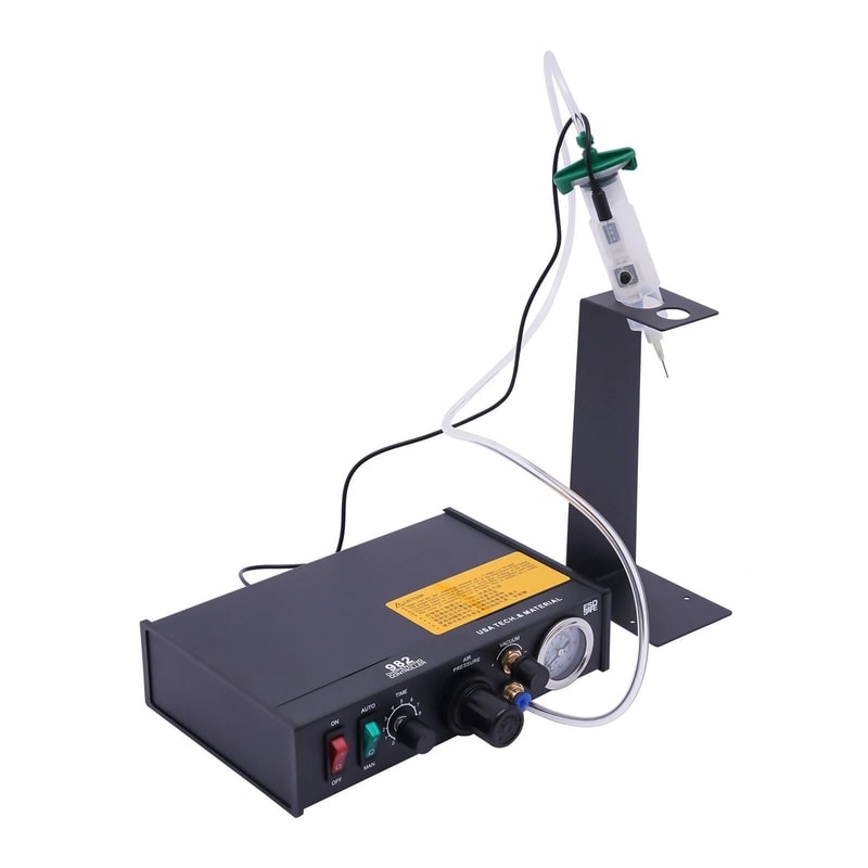 Pneumatic Dispensing Machine Automatic Glue Dispenser With Precise 110V Controller 0