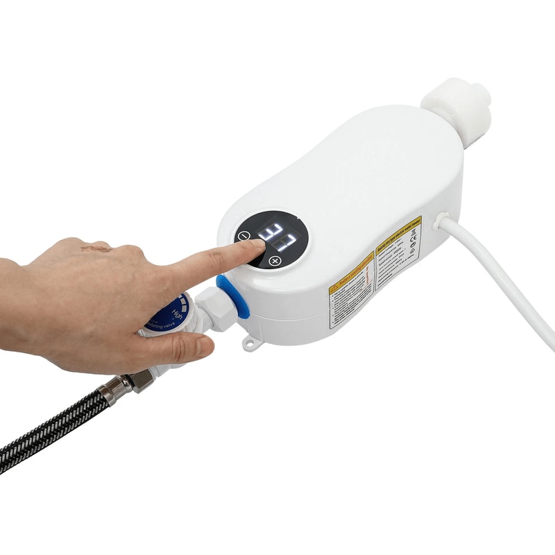 Tankless Electric Shower Instant Hot Water Heater With Shower Head 11