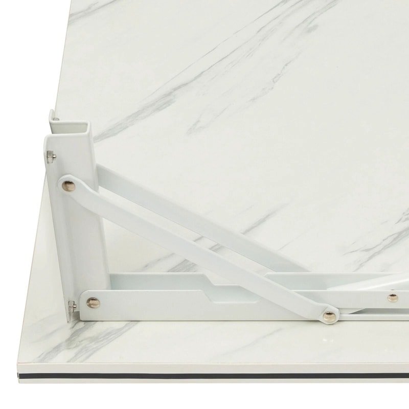 Folding Desk With Stylish WallMounted Durable MDF And Metal Design 11