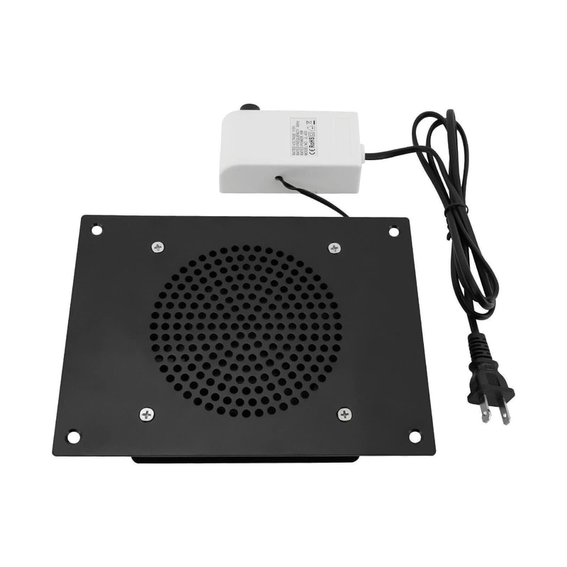 Black Wired Nail Dust Collector 6W Electric HighEfficiency Nail Dust Collector 6