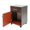 Rolling Office Storage Cabinet Organizer 2 Tiers Filing Cabinet With Lock 13