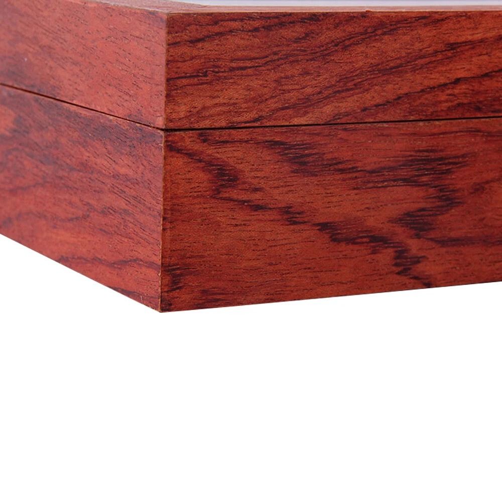 Luxury Accents Display Box 12 Slot Gold Wooden Watch Box For Men Holder Gift 5