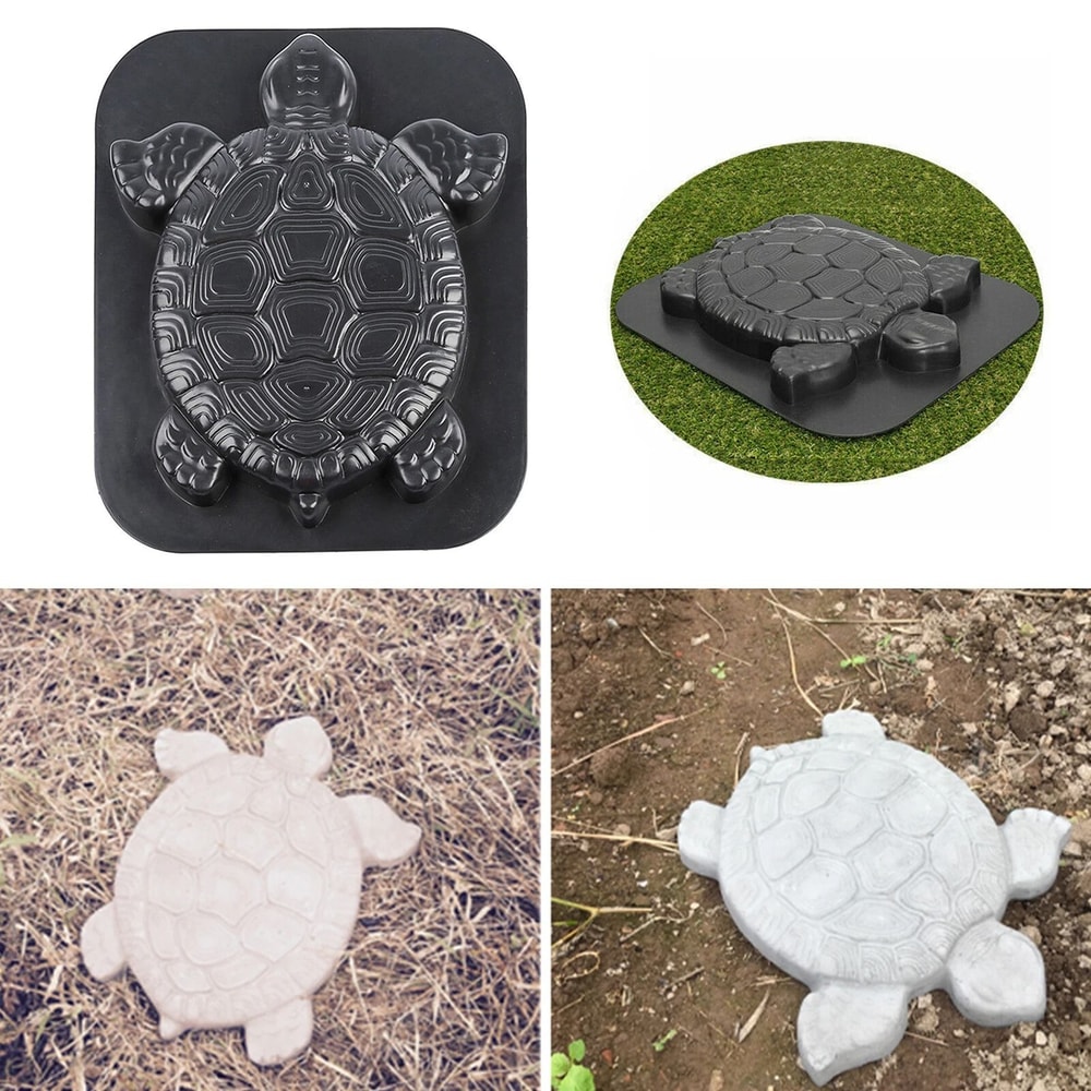 Turtle Stepping Stone Mold Cement Mould For Garden Path Lawn Paver Mold 3