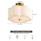Flush Mount Pendant Lamp Modern Ceiling Light Drum Shade Chandelier 2