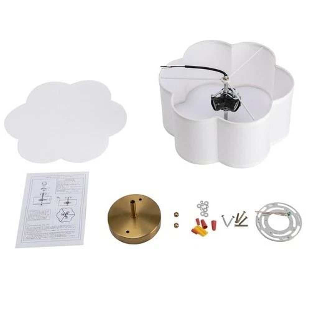 Flush Mount Pendant Lamp Modern Ceiling Light Drum Shade Chandelier 3