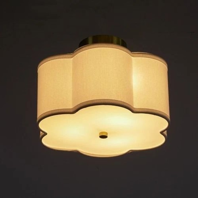 Flush Mount Pendant Lamp Modern Ceiling Light Drum Shade Chandelier 9