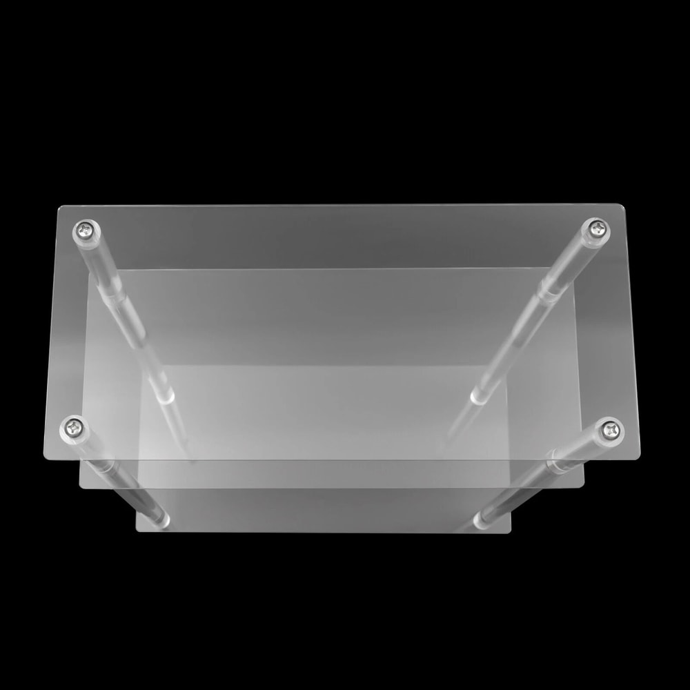 Wide Skinny Nightstand Slim Small End Table Acrylic Narrow Side Table 3