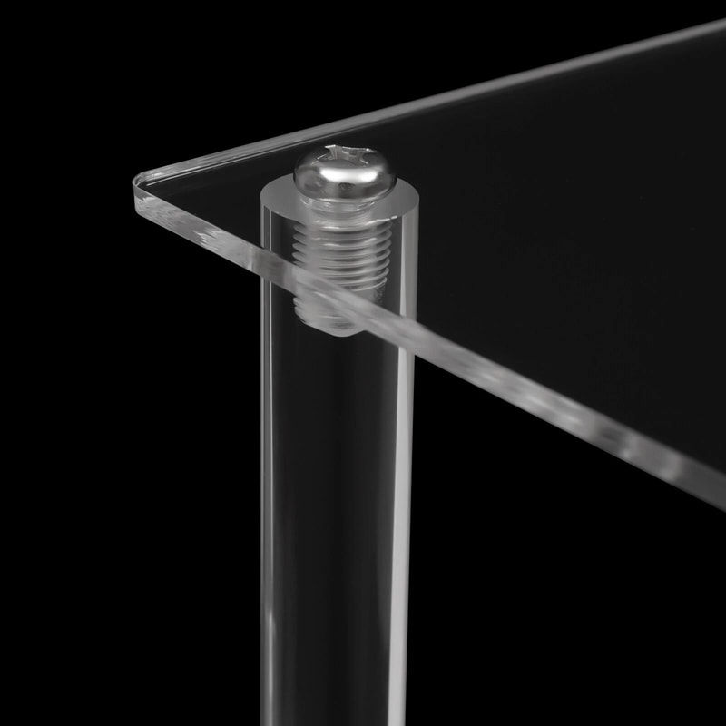 Wide Skinny Nightstand Slim Small End Table Acrylic Narrow Side Table 5