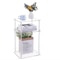 Wide Skinny Nightstand Slim Small End Table Acrylic Narrow Side Table 6