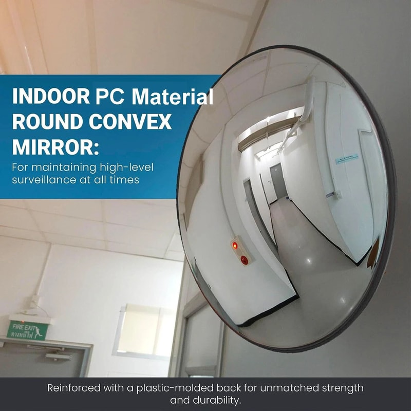 Traffic Safety Wide Angle Convex Mirror For Driveways Street And Parking Corners 10
