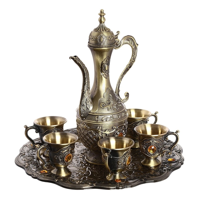 Vintage Tea Pot Set With Elegant Tea Set 17