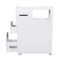 Narrow Cupboard Shelf Slim Bathroom Storage Floor Standing Toilet White 1