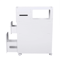 Narrow Cupboard Shelf Slim Bathroom Storage Floor Standing Toilet White 1