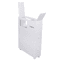 Narrow Cupboard Shelf Slim Bathroom Storage Floor Standing Toilet White 9