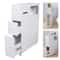 Narrow Cupboard Shelf Slim Bathroom Storage Floor Standing Toilet White 12