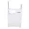 Narrow Cupboard Shelf Slim Bathroom Storage Floor Standing Toilet White 5