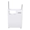 Narrow Cupboard Shelf Slim Bathroom Storage Floor Standing Toilet White 5