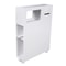 Narrow Cupboard Shelf Slim Bathroom Storage Floor Standing Toilet White 8