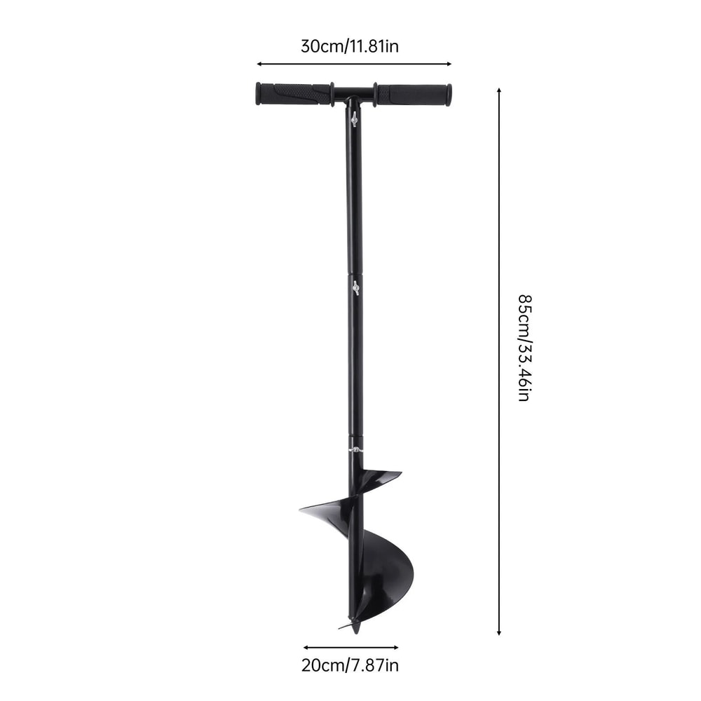 Hand Digger Post Hole Auger Soil Borer For Fence Installation 8